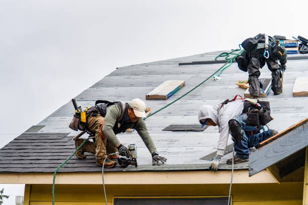 Professional Flat Roof Repair technician working in Canyon Country, CA